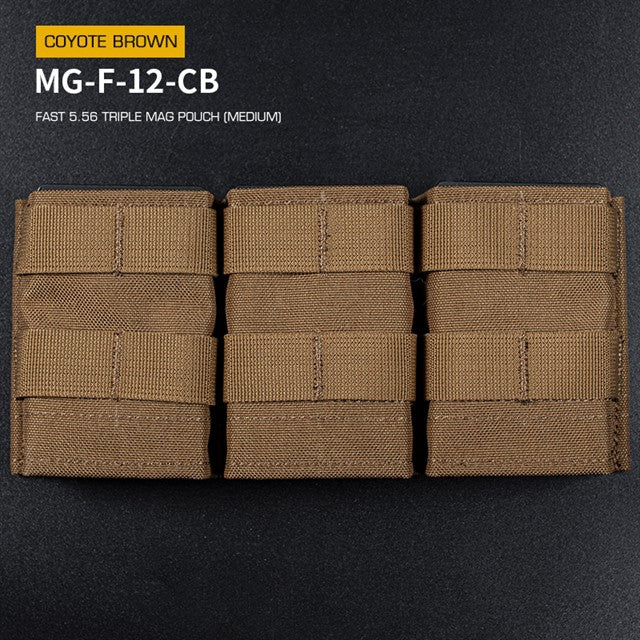 FAST Type Triple 5.56 Magazine Pouch (Medium) - Coyote Home > All products > Airsoft equipment and guns cases > Pouches, pockets, discarders > Pouches for rifle trays > Pouches for storage Mid-cap Magazines for 5.56 (M4/M16) Wosport