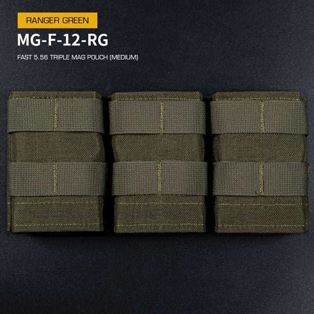 FAST Type Triple 5.56 Magazine Pouch (Medium) - Ranger Green Home > All products > Airsoft equipment and guns cases > Pouches, pockets, discarders > Pouches for rifle trays > Pouches for storage Mid-cap Magazines for 5.56 (M4/M16) Wosport