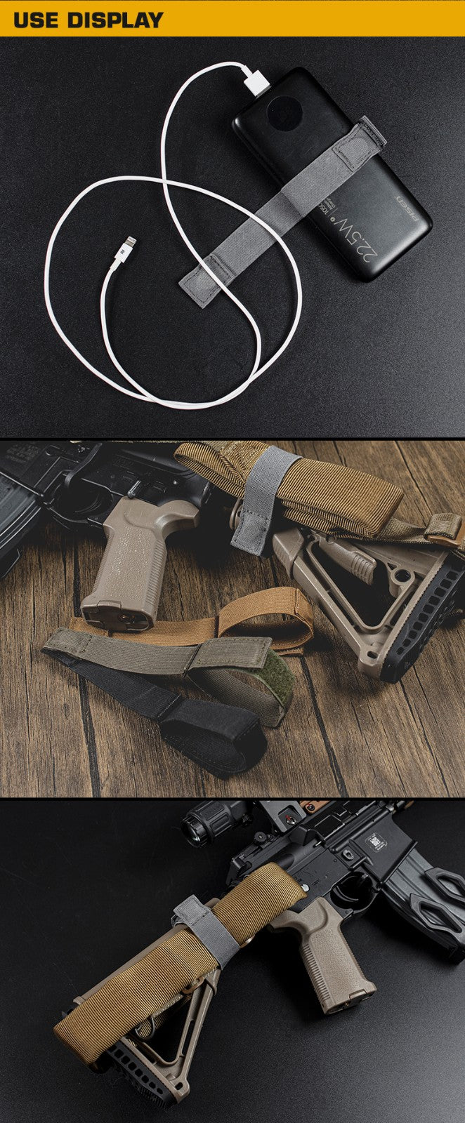 Tactical Magnetic Sling Strap - Coyote Home > All products > Airsoft equipment and guns cases > Equipment components and accessories Wosport