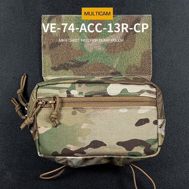 MK4 Chest Rig Drop Dump Pouch - MC Home > All products > Airsoft equipment and guns cases > Pouches, pockets, discarders > Abdominal pouches and kidneys Wosport
