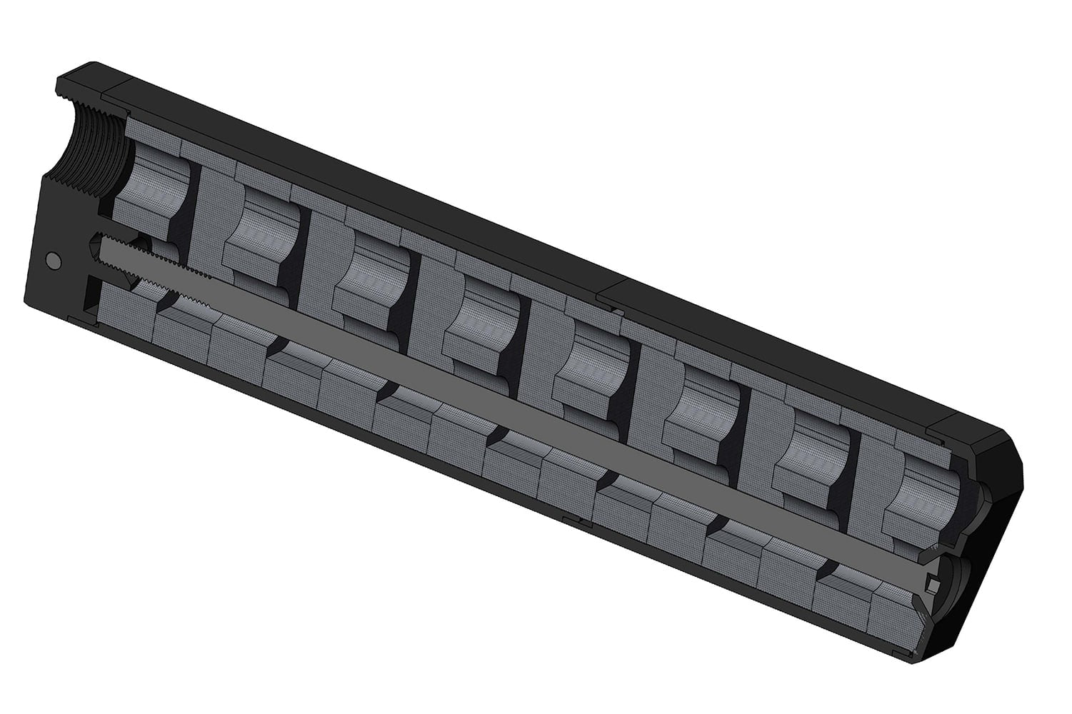 Novritsch Modular Mock Suppressor V2 (170 / 110 / 80 mm) - 14mm CCW
