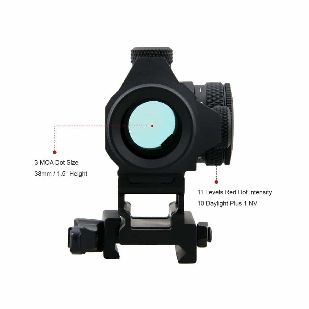VO MAVERICK Gen2 1x22 Red Dot Sight, QD RIS - Black