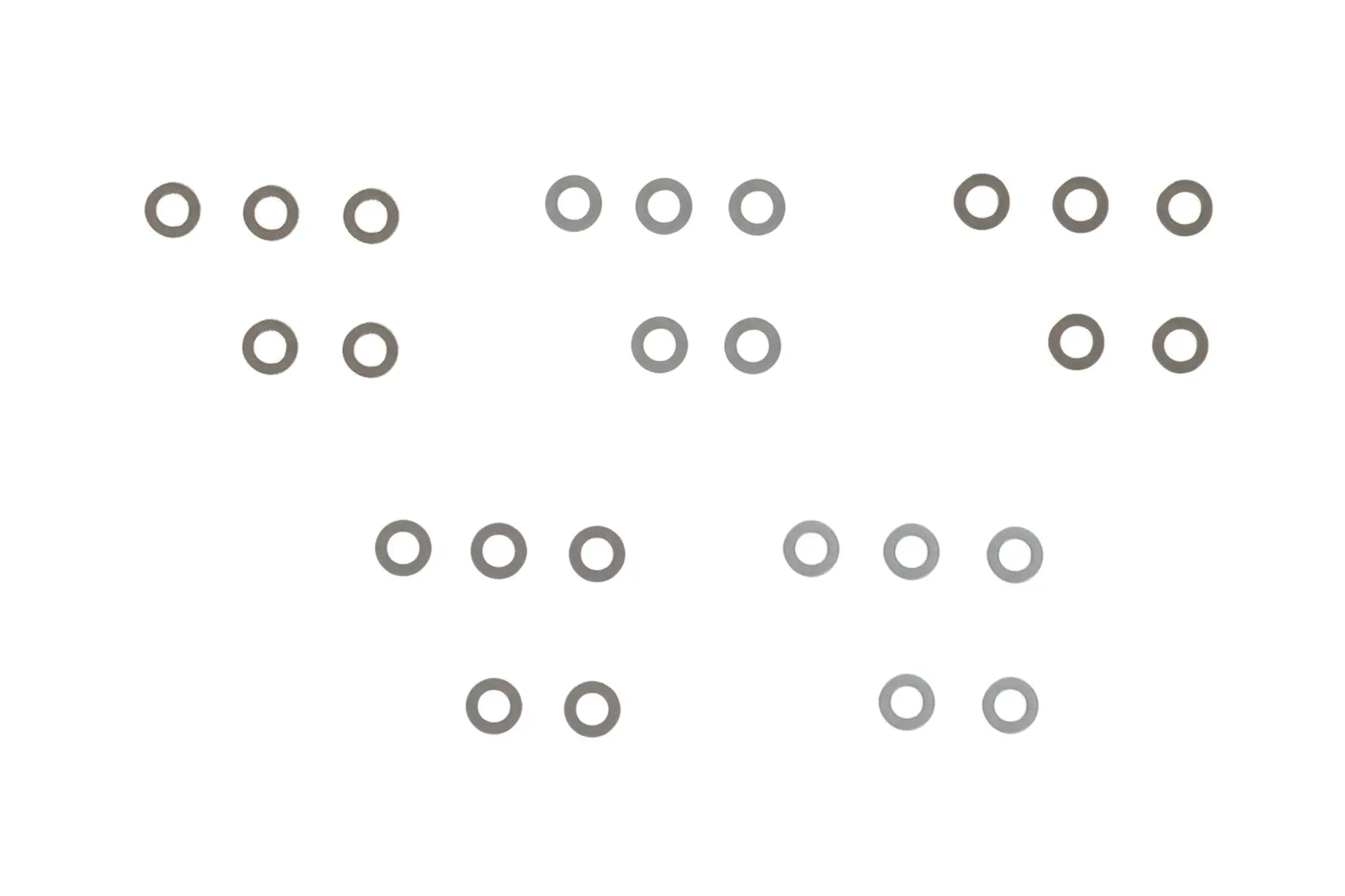 Prometheus steel washer set 0.1/0.15/0.2/0.3/0.5mm