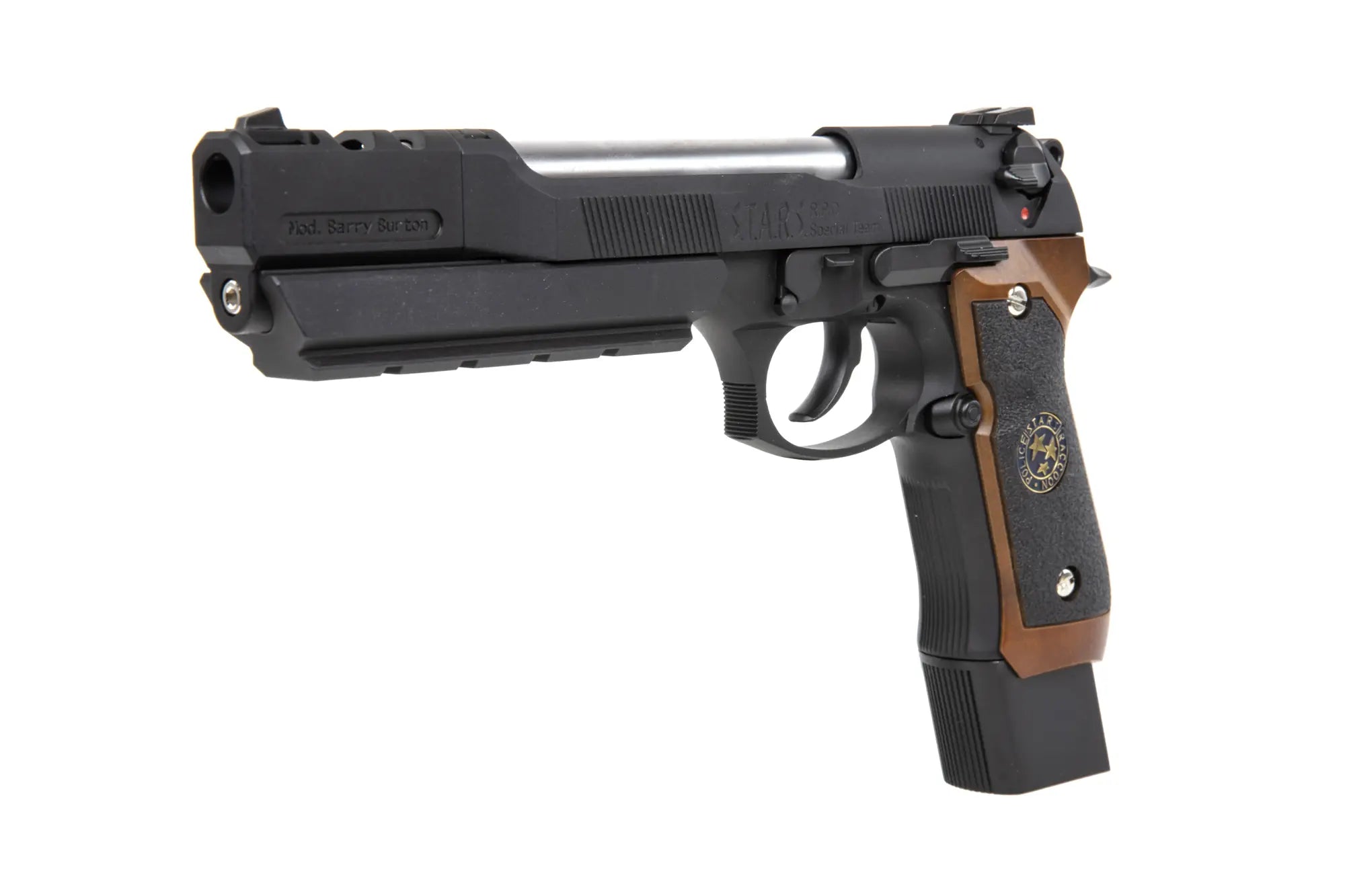 Gas Pistol GP331 BIOHAZARD Mod. B. Burton Brown Grip (Single only)