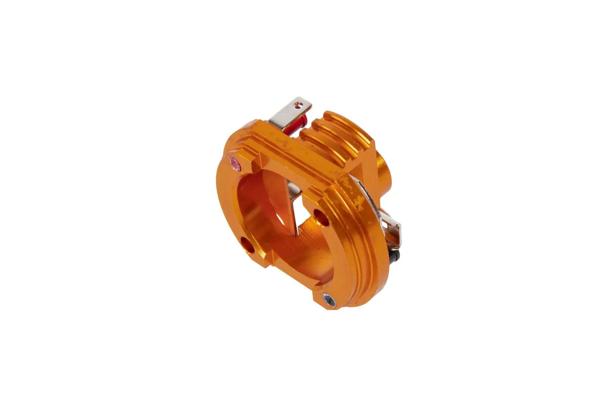 Aluminum lower motor cover Dark Matter Orange