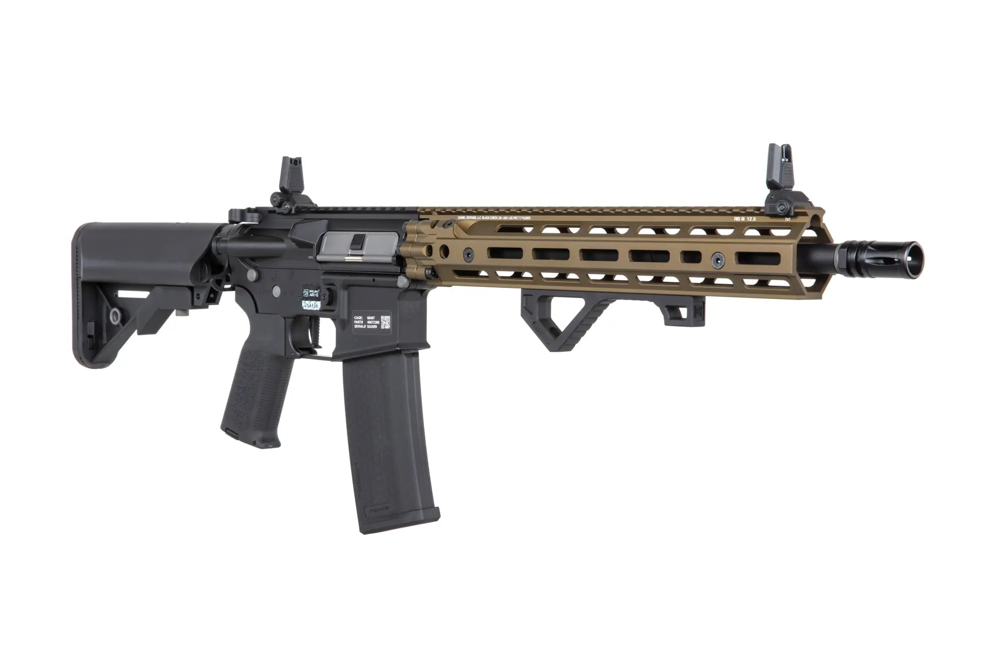 M4 airsoft Daniel Defense SA-P28 Prime RIS III 12.5'' Aster II ETU | Bronze