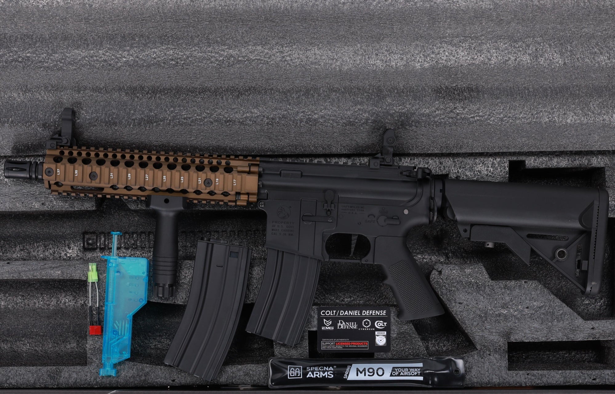 Colt x Daniel Defense MK18 SA-E19 EDGE Gen.2 AEG Assault Rifle 10.5" – Chaos Bronze-8