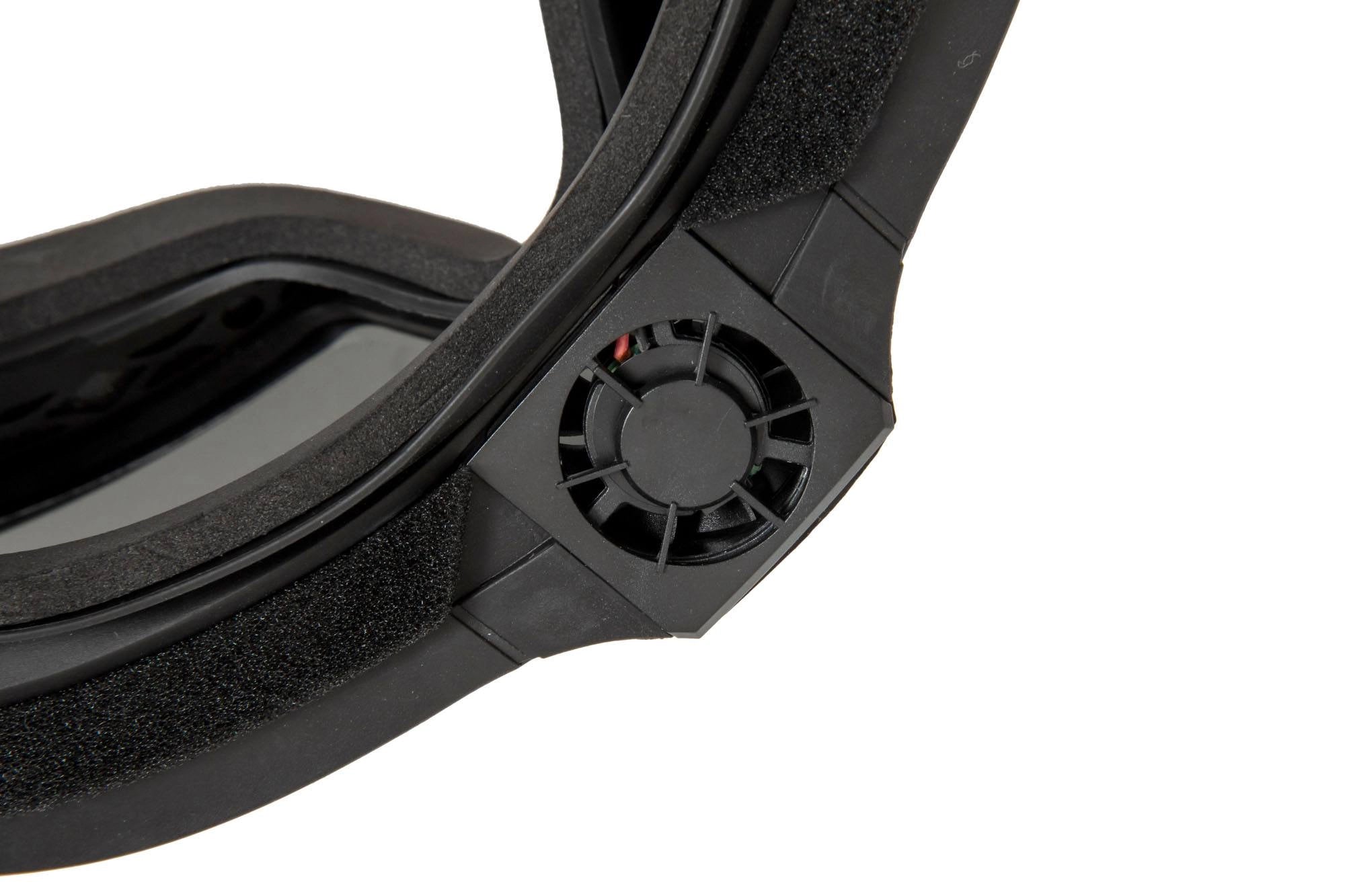 Tactical goggles with fan - Black-1