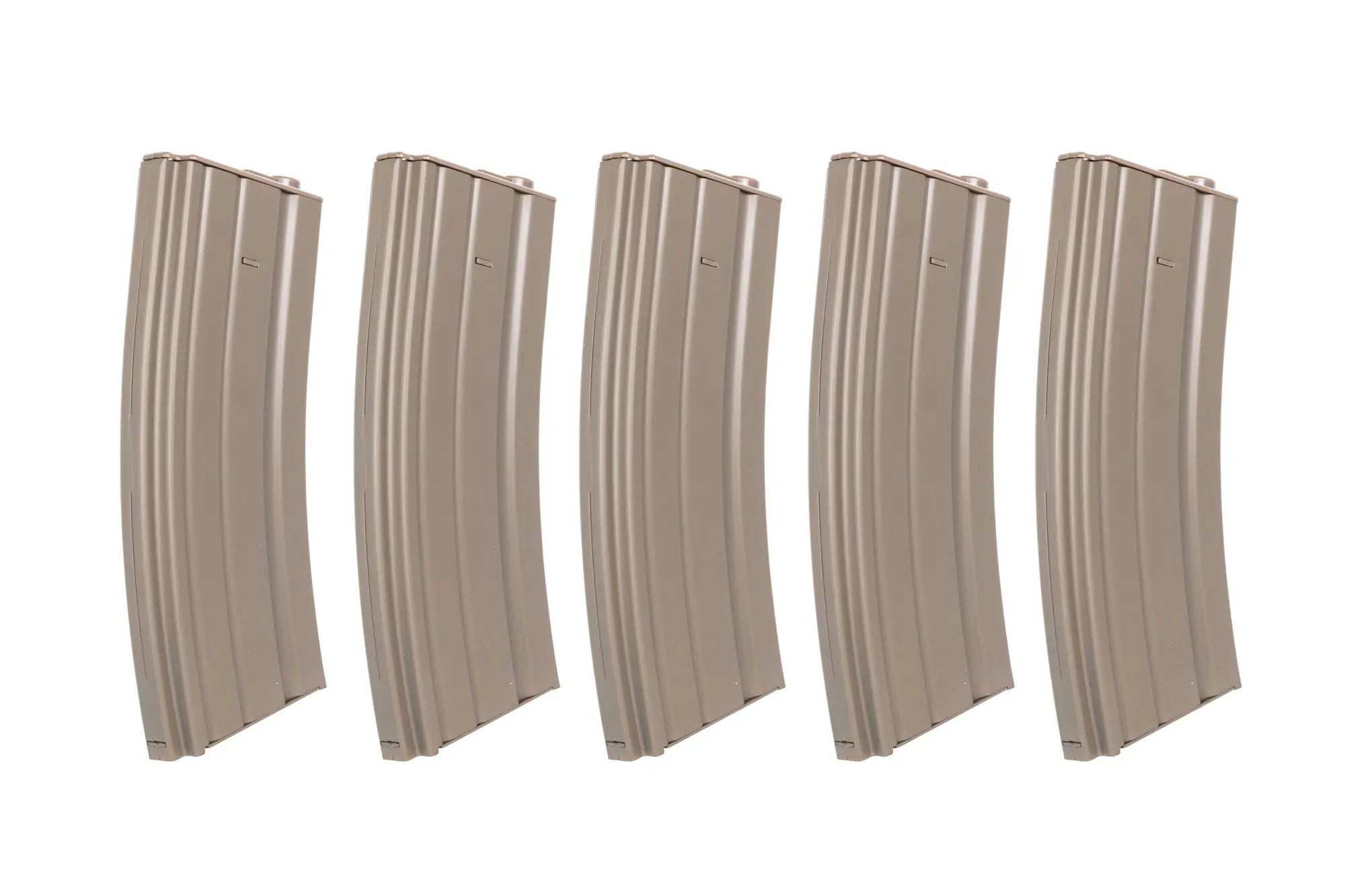 Set of 5 metal hi-cap magazines 300 rounds Dark Earth