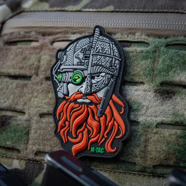 M-Tac Patch Red Beard Black