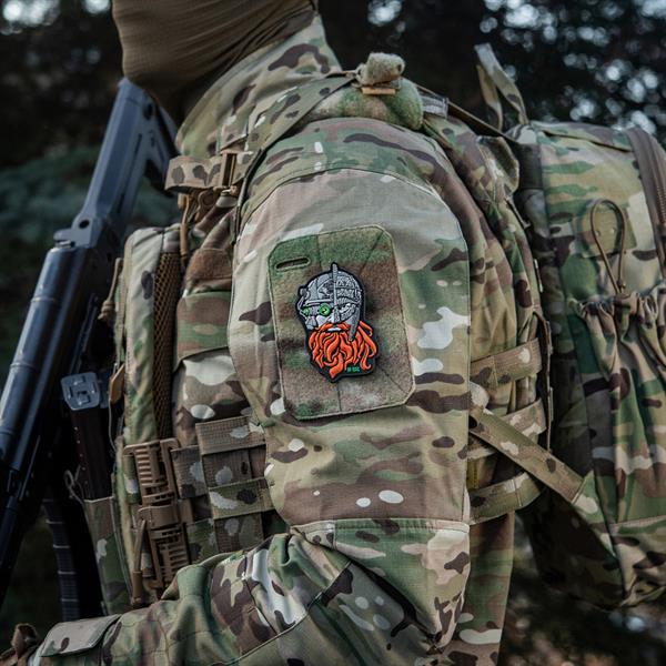 M-Tac Patch Red Beard Black