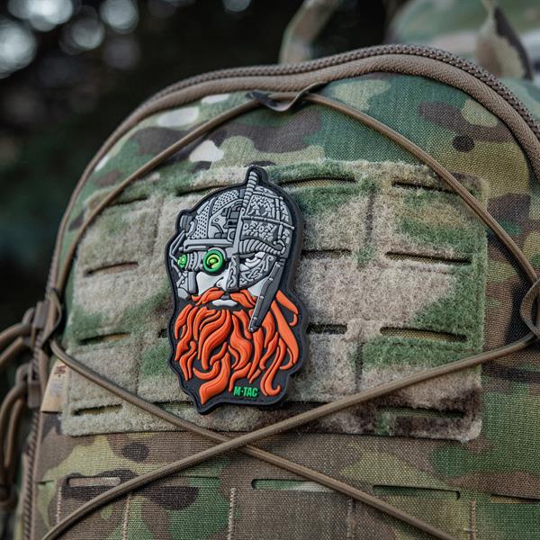M-Tac Patch Red Beard Black