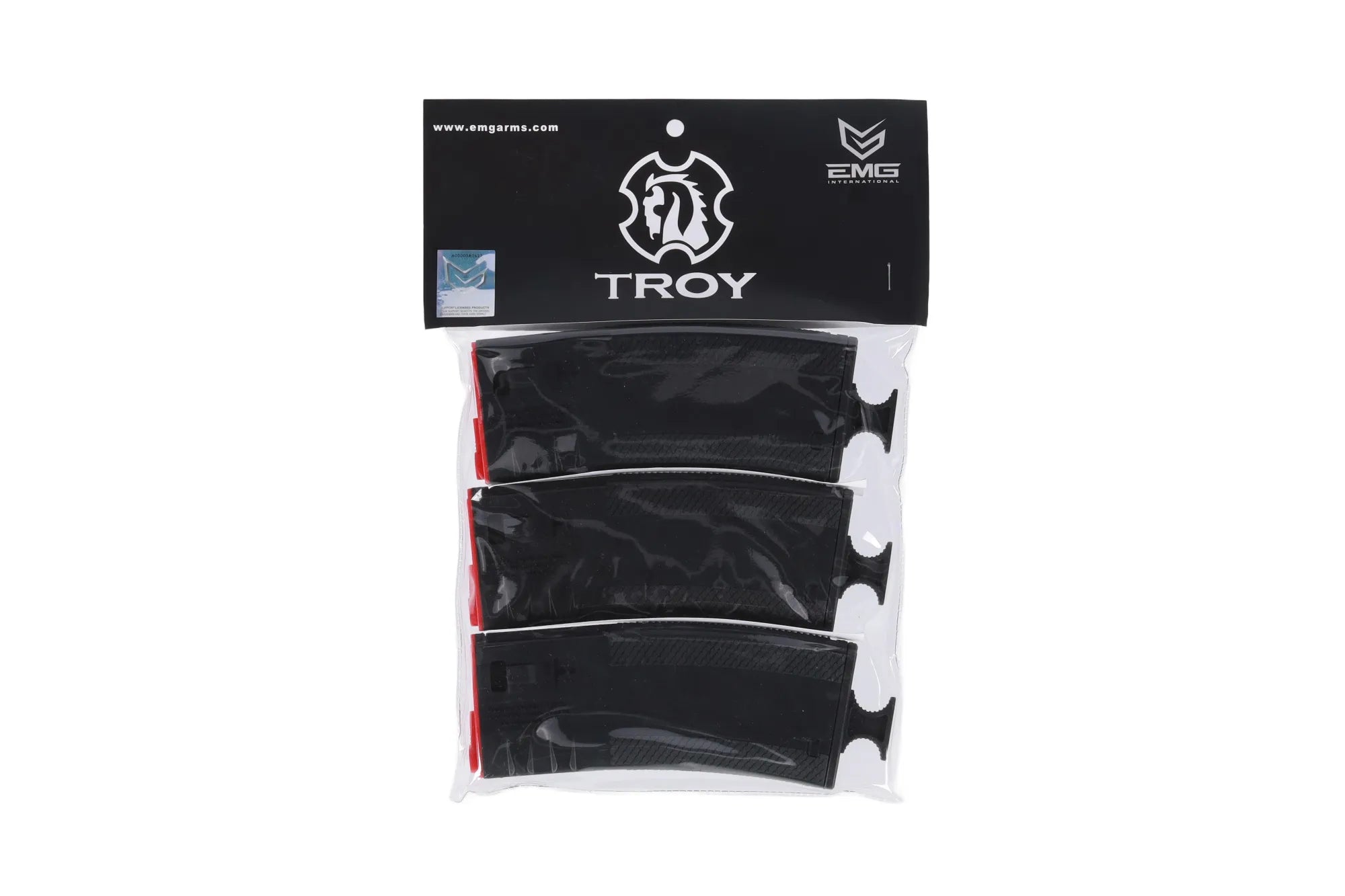 Set of 3 mid-cap 250-BB magazines King Arms x Troy Battlemag for M4/M16 type replicas-1
