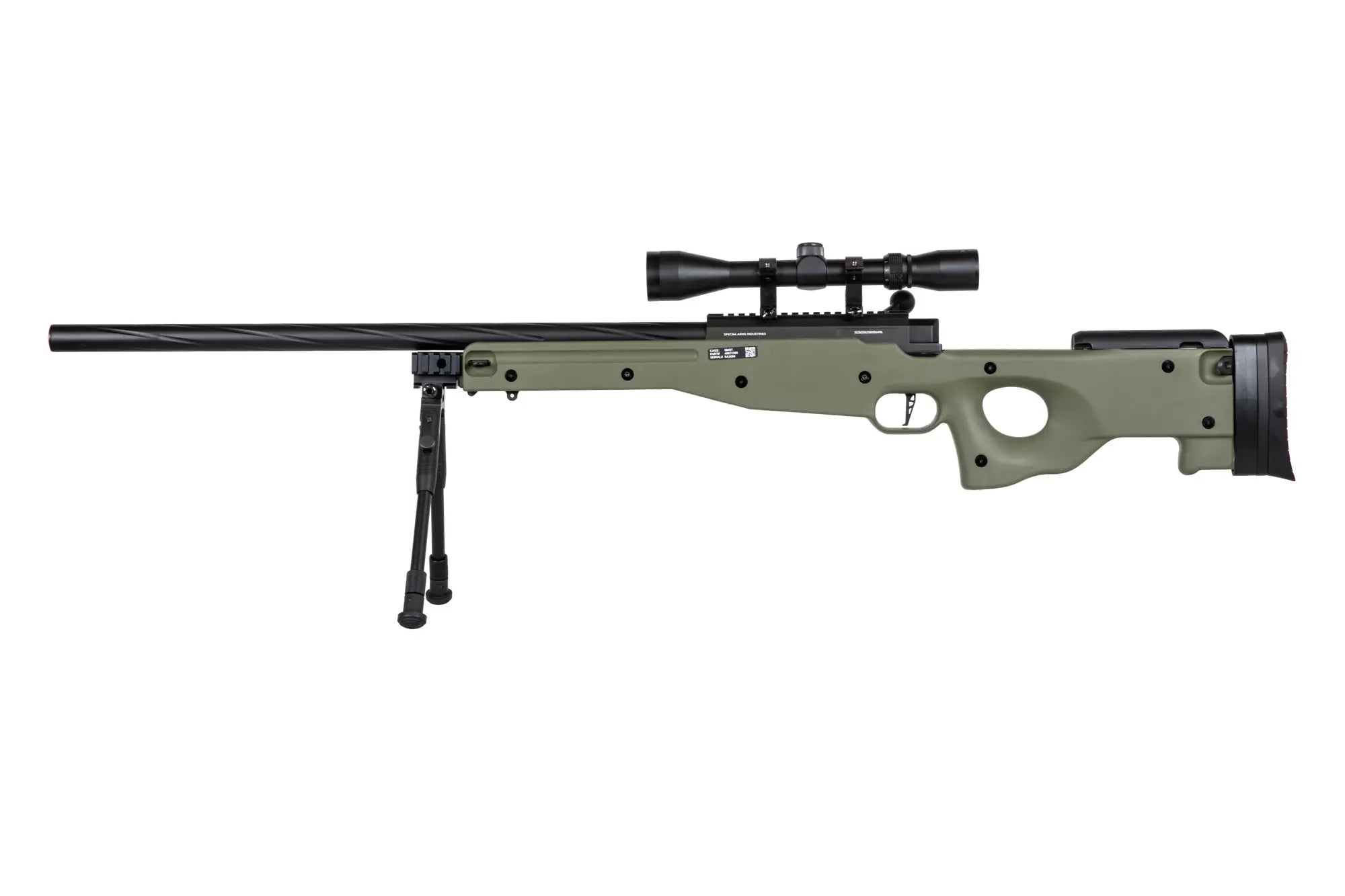 Specna Arms SA-S11 sniper airsoft rifle with scope and bipod Olive-2