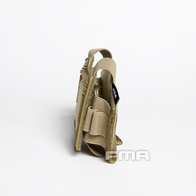 FMA Helmet Pouch for NVG Battery Box / Counterweight, Velcro - Tan
