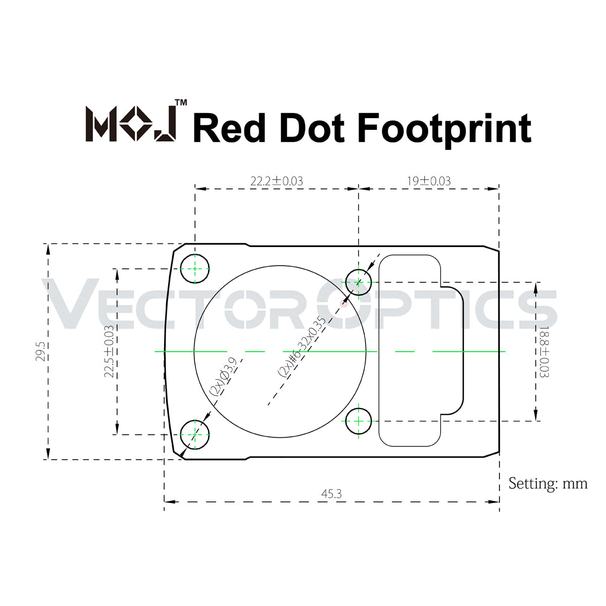 VO FRENZY-X 1x22x26 MTR MOJ(TM) Red Dot Sight - Black