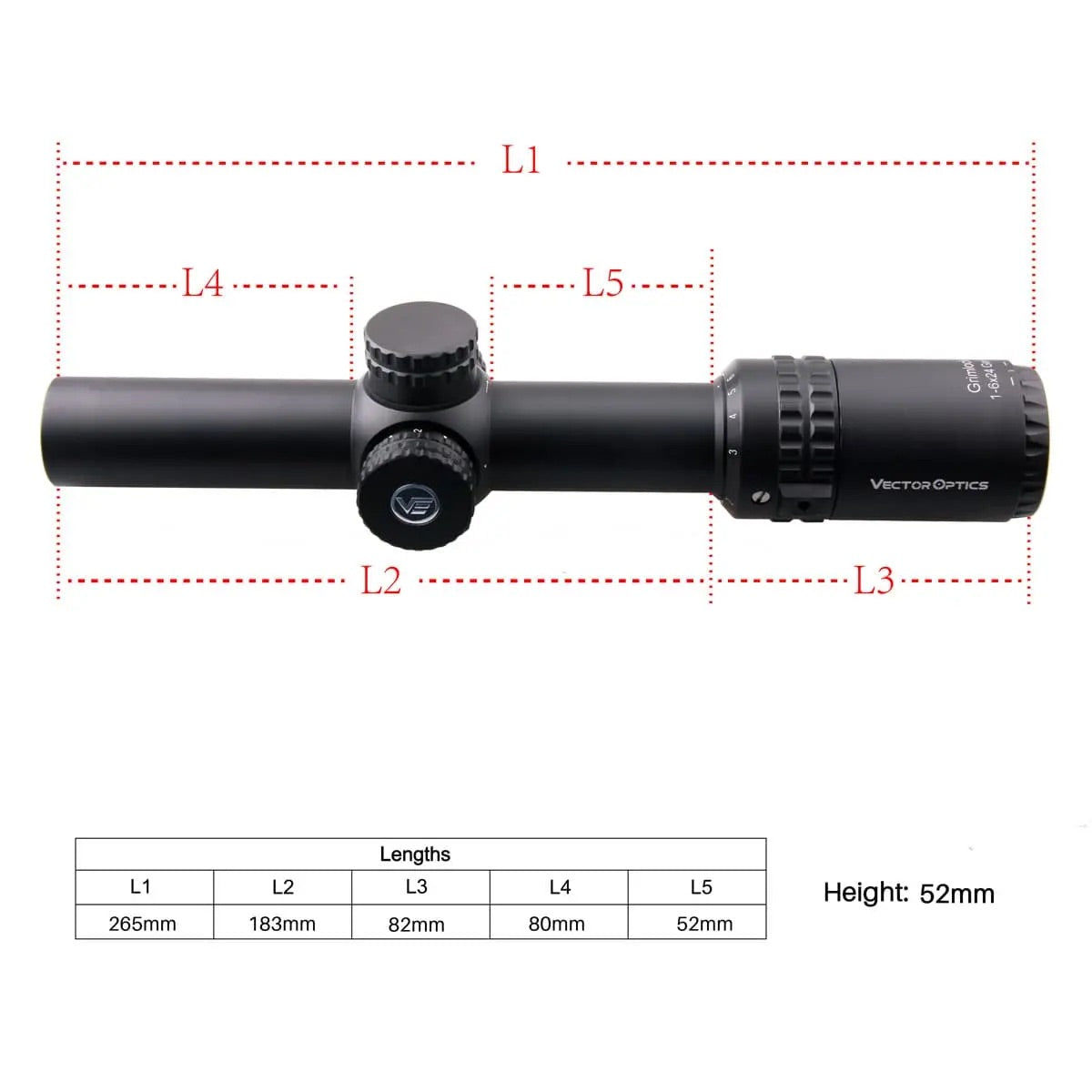 Scope GRIMLOCK 1-6x24 SFP Gen II - LPVO
