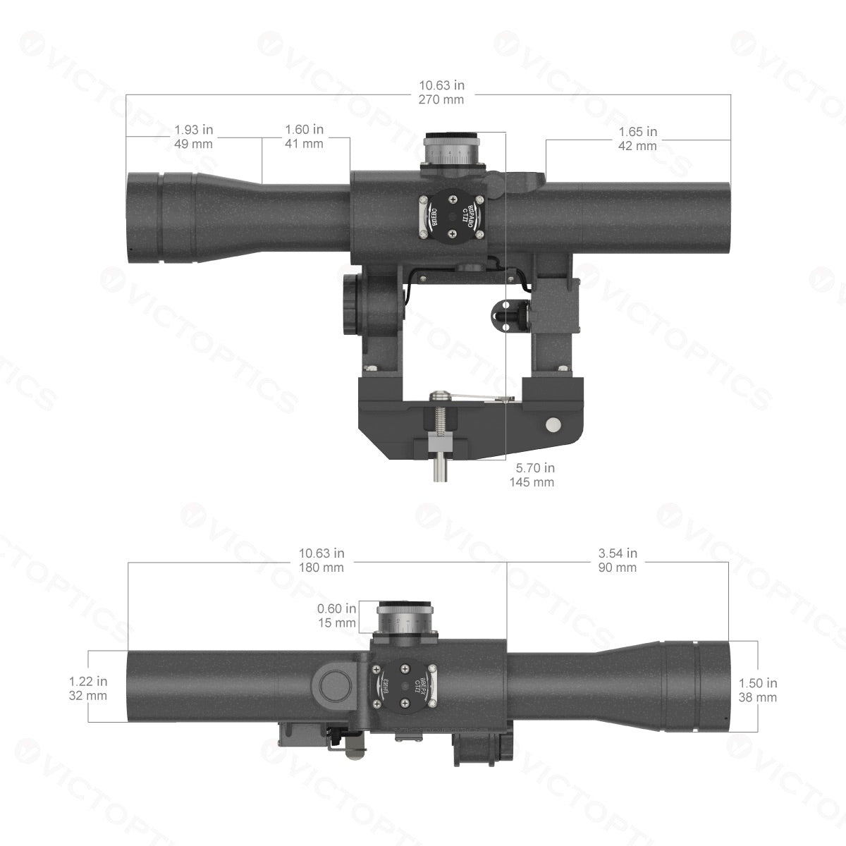 VictOptics SVD Scope 4x24 FFP