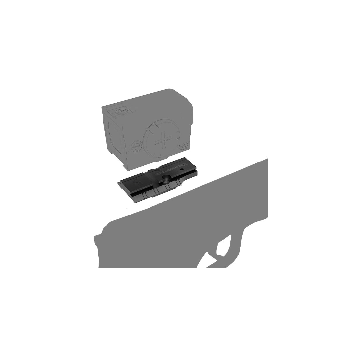 VO Red Dot Mount FRENZY Plus for CZ Shadow 2 OR - Black