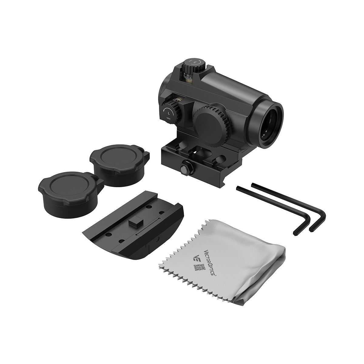 VO MAVERICK-II Plus 1x22 DBR Double-Reticle Red Dot Sight - Black