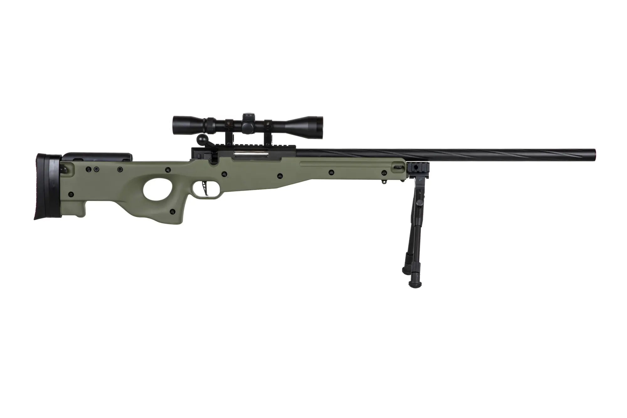 560 FPS Airsoft sniper rifle SA-S11 scope + bipod Olive