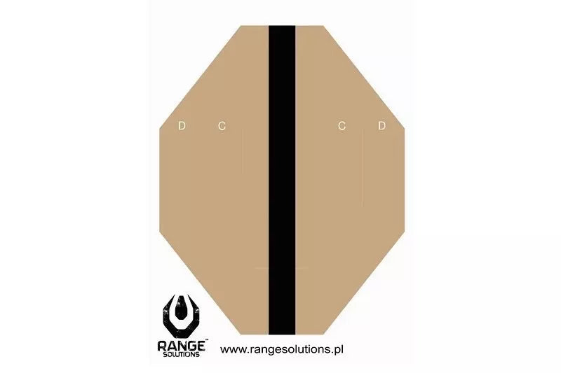 Range Solutions IPSC Hard Cover 2 Shooting Targets - 50pcs