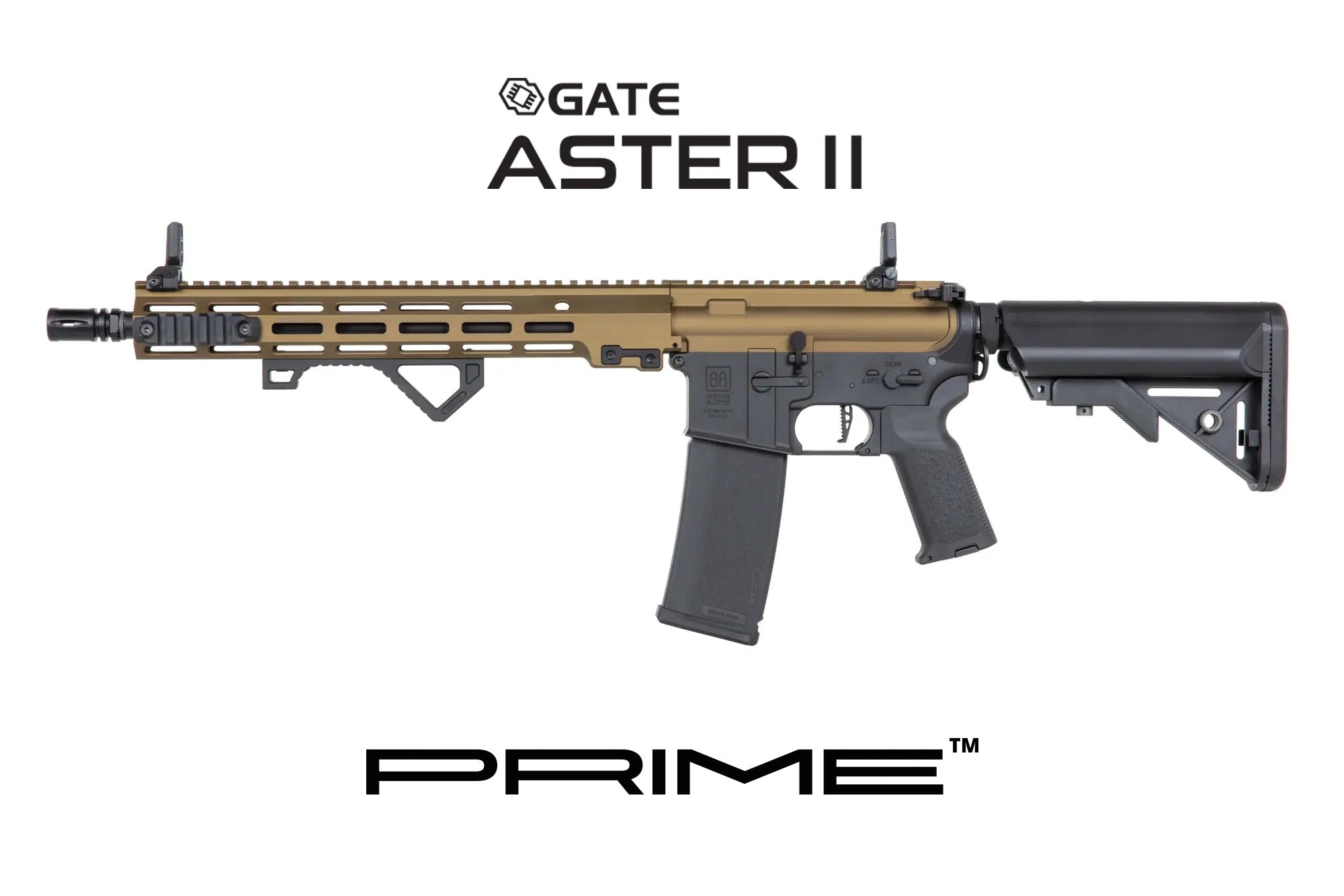 M4 airsoft gun SA-P22 Prime Aster II ETU | Bronze
