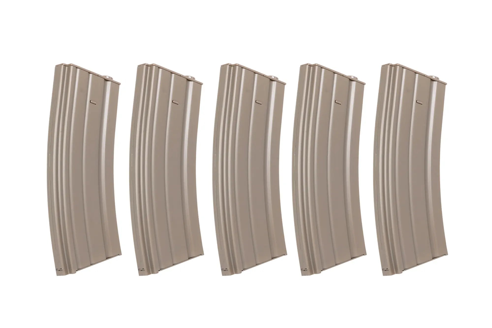 Set of 5 metal real-cap magazines 30 rounds Dark Earth