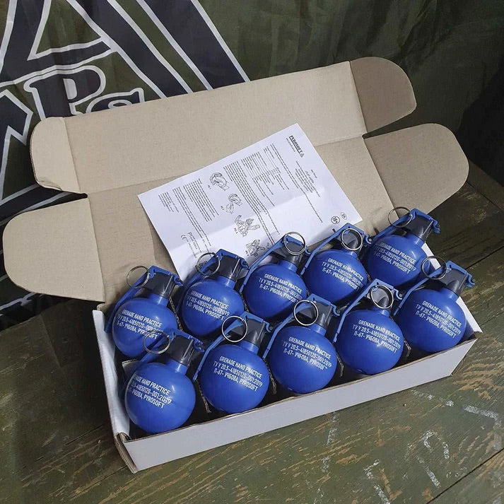 10x Airsoft hand grenade P-67P NATO