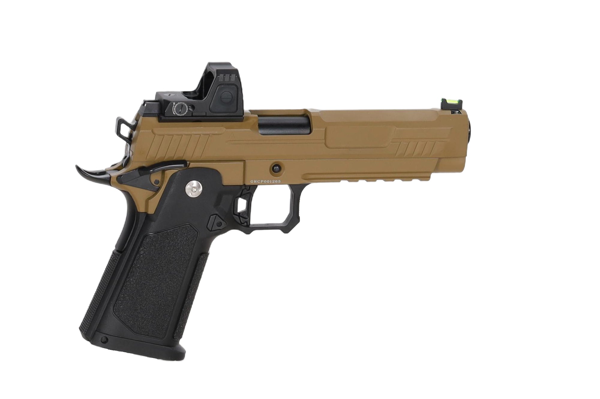 Vanguard 5" Hi-Capa GBB + red dot Half-Tan