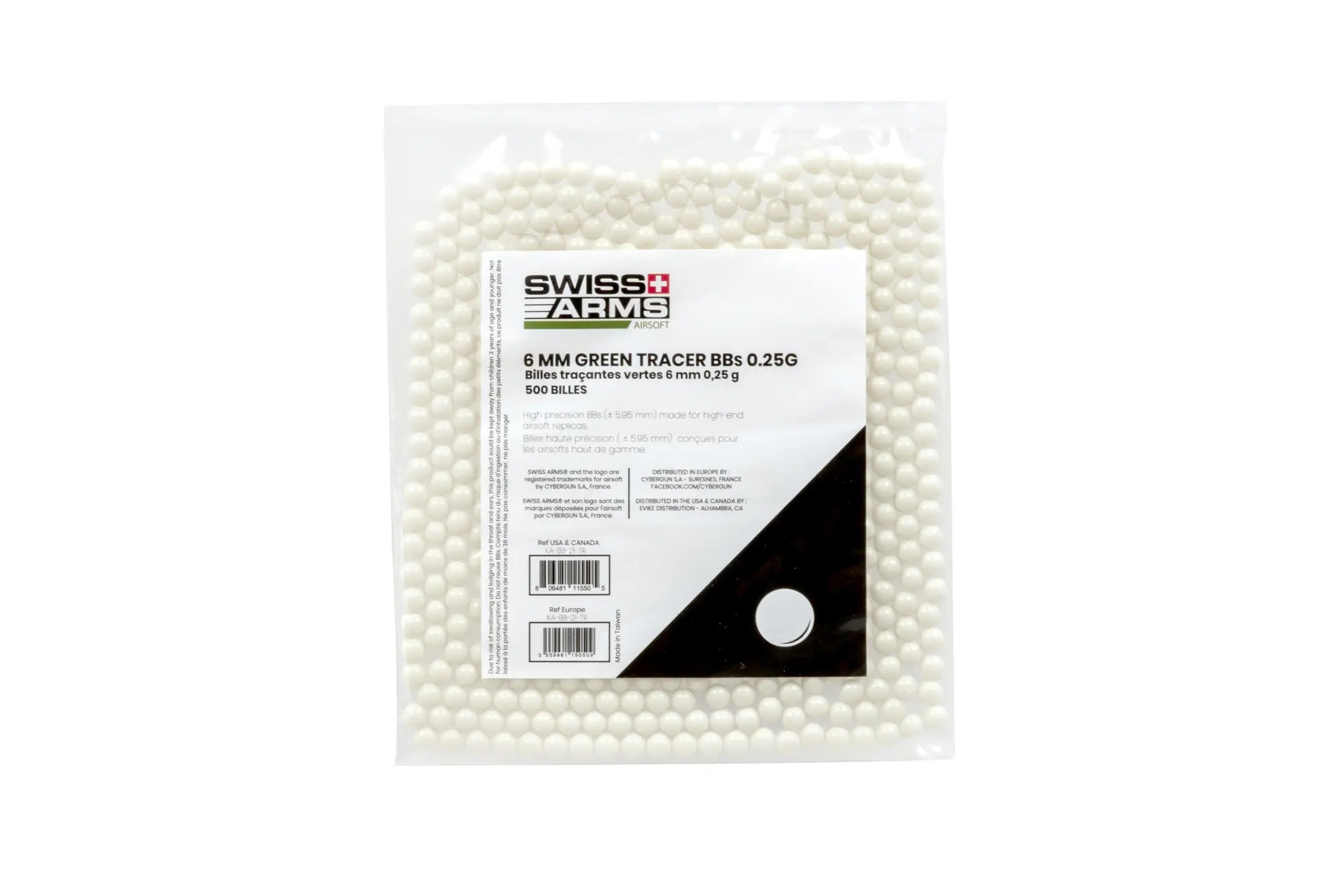 Swiss Arms Tracer BBs 0.25g 500 pcs. | green