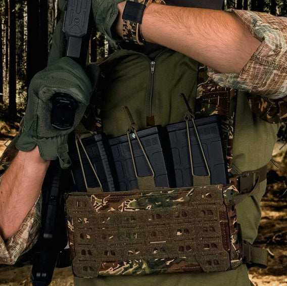 Novritsch INSERT Pouch AK / DMR for 3 Magazines - Green