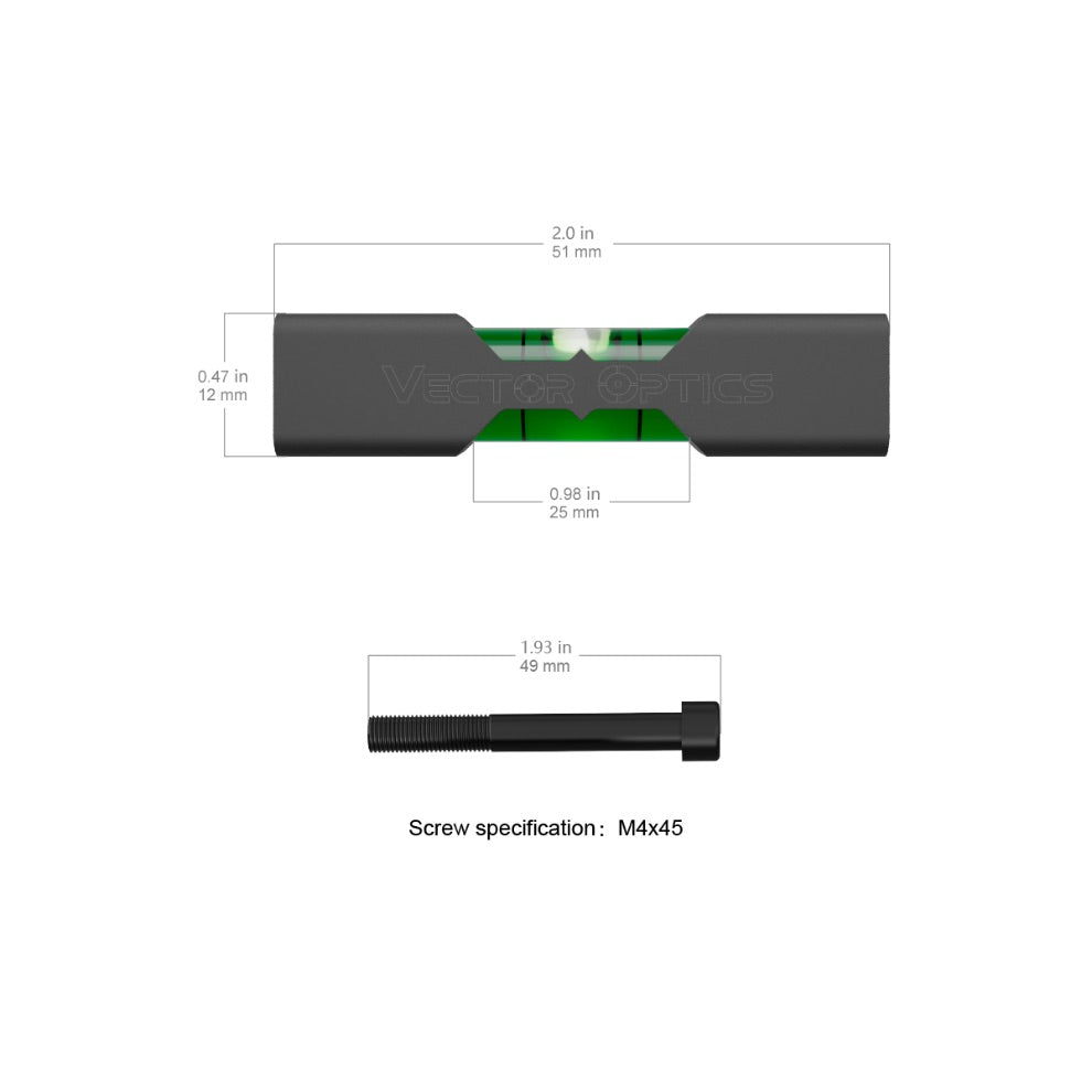 VO universal Flat Bubble ACD Mount