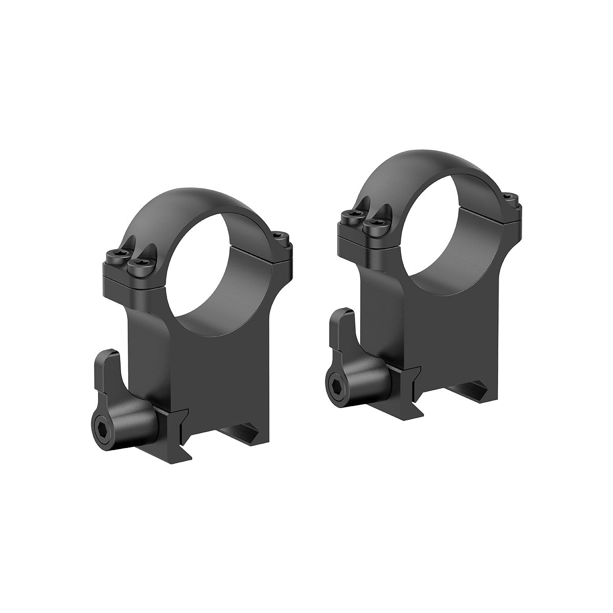VO steel QD mounting rings 30mm, high - Black