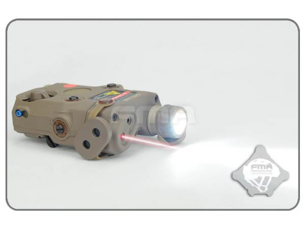 AN/PEQ15 LA-5 (LED Flashlight, Red / IR Laser) - Tan