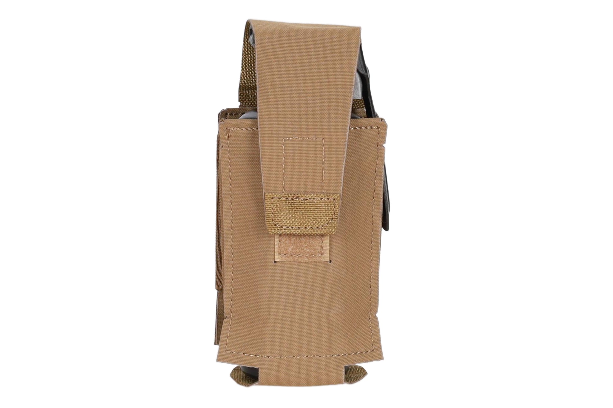 SaTac Grenade Pouch CORUND 500D MOLLE Velcro Flap Coyote Brown