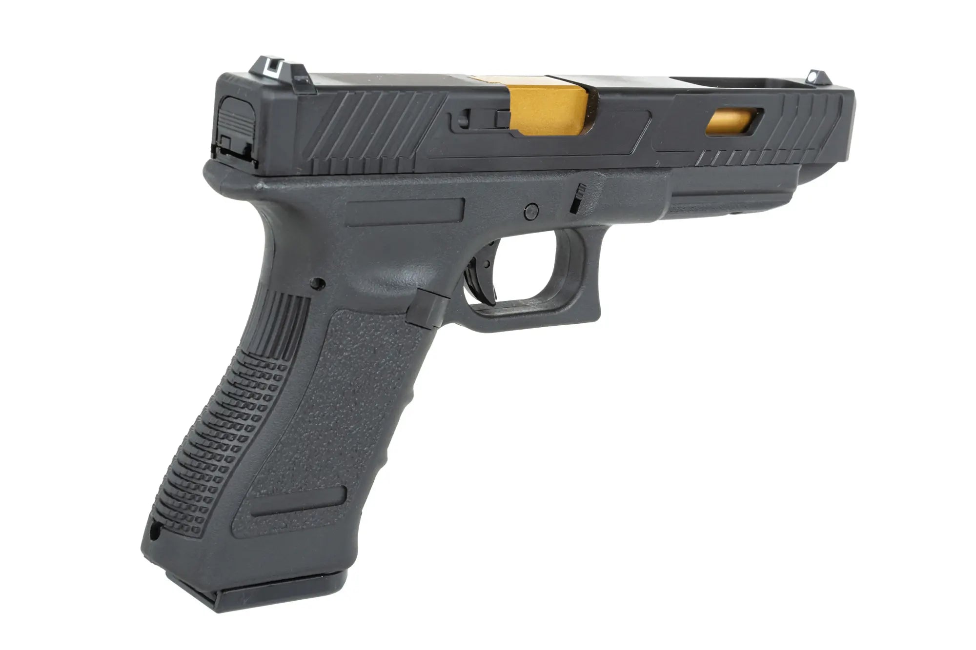 E&C EC-1202 airsoft pistol Black and gold-1