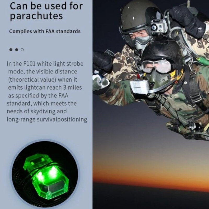 EARMOR F101 Stealth Identification Beacon (Green/White/IR Light) - Coyote Brown