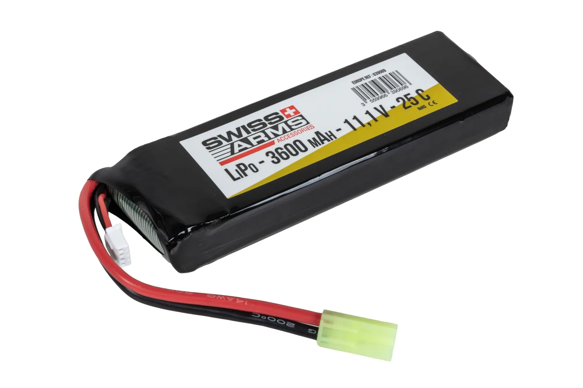 LiPo Battery 3600 mAh 25 C 11.1V Mini Tamiya