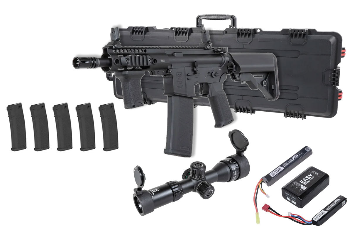 Specna Arms SA-P21 Prime Premium Airsoft Bundle - Rifle, Optic, Batteries, Magazines and Case