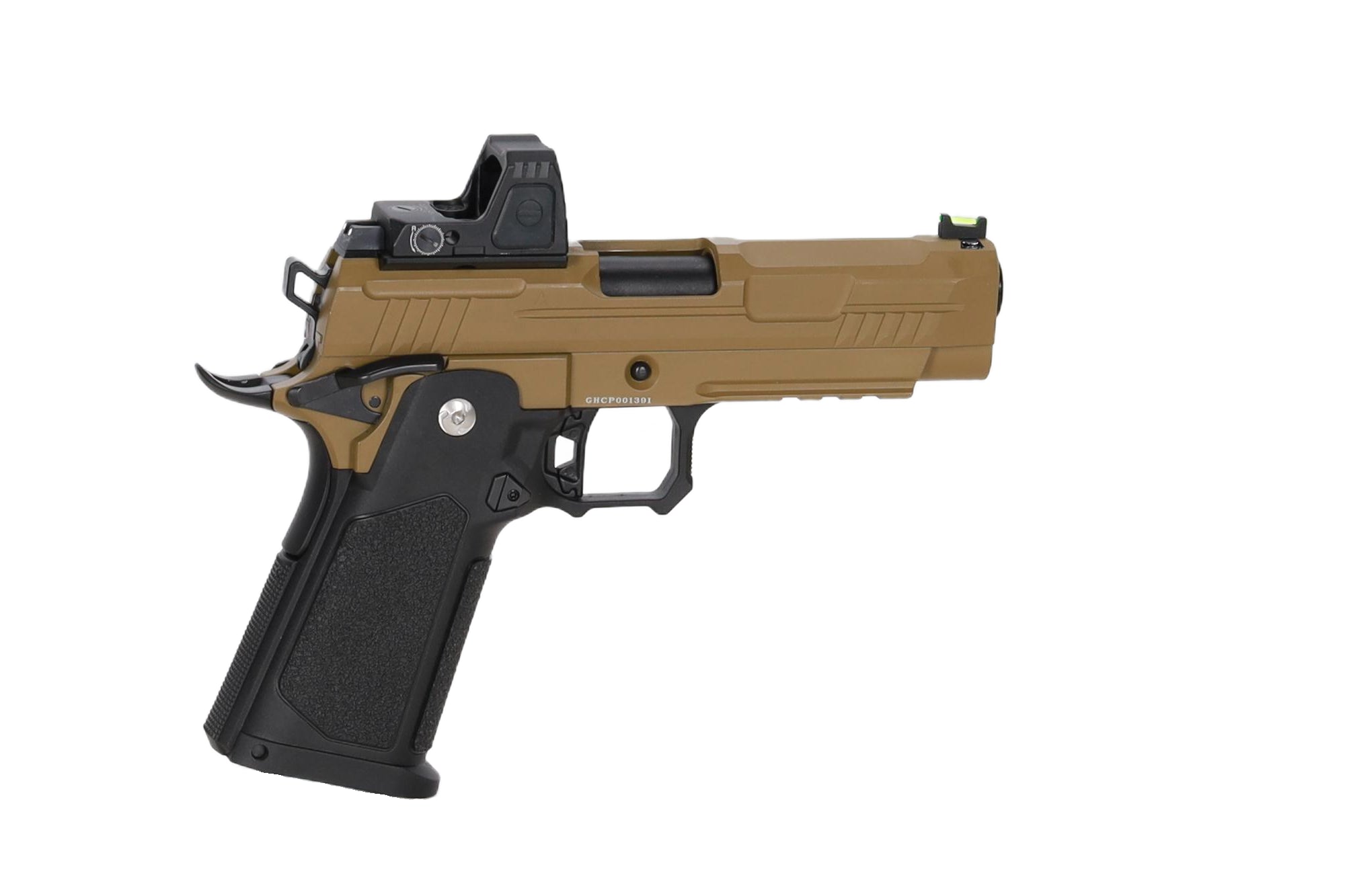 Vanguard 4.3" Hi-Capa GBB + red dot sight Half-Tan