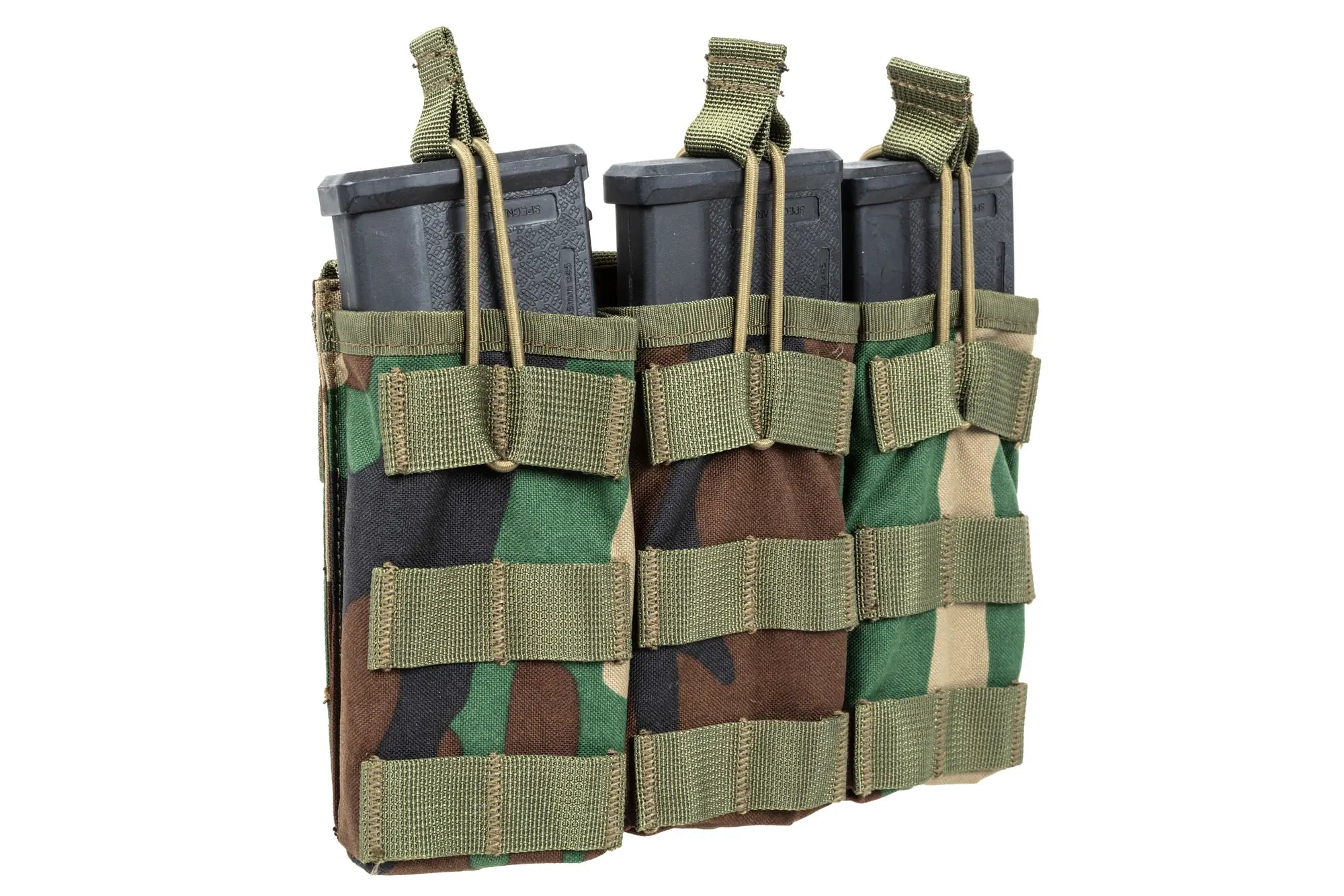 M4 Triple open magazine Pouch | Woodland