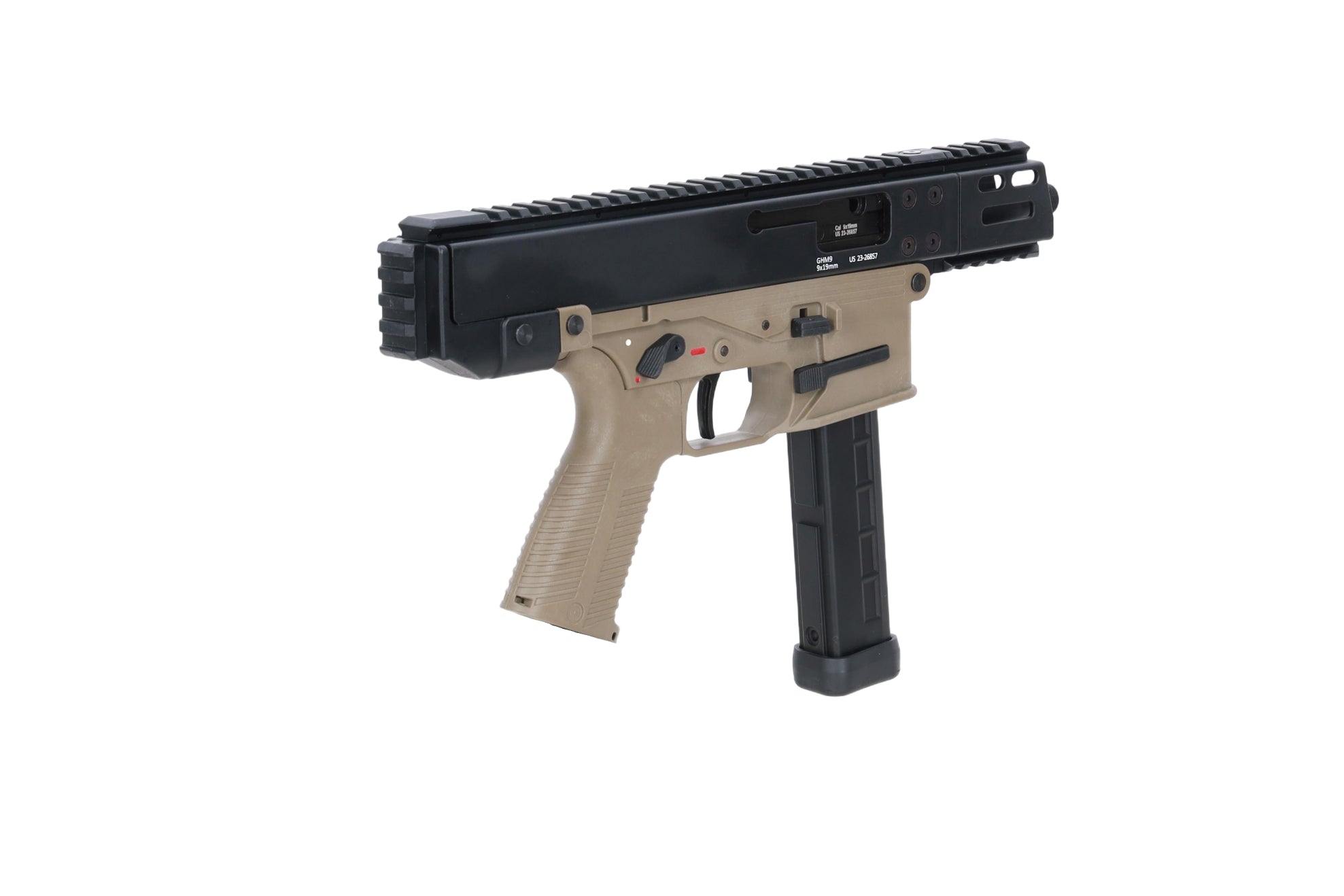 B&T GHM9 Gen.2 airsoft smg - black and tan