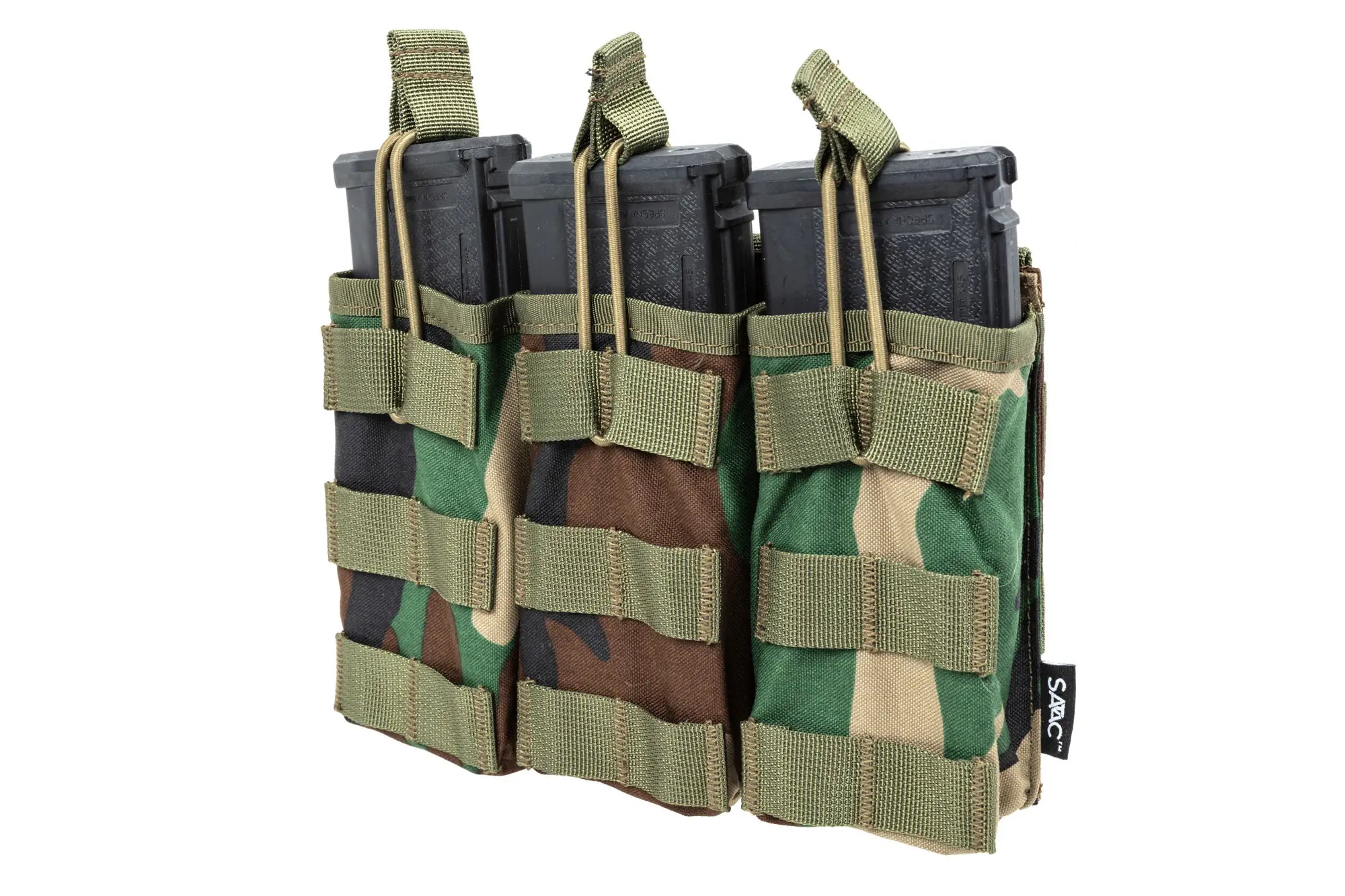 M4 Triple open magazine Pouch | Woodland