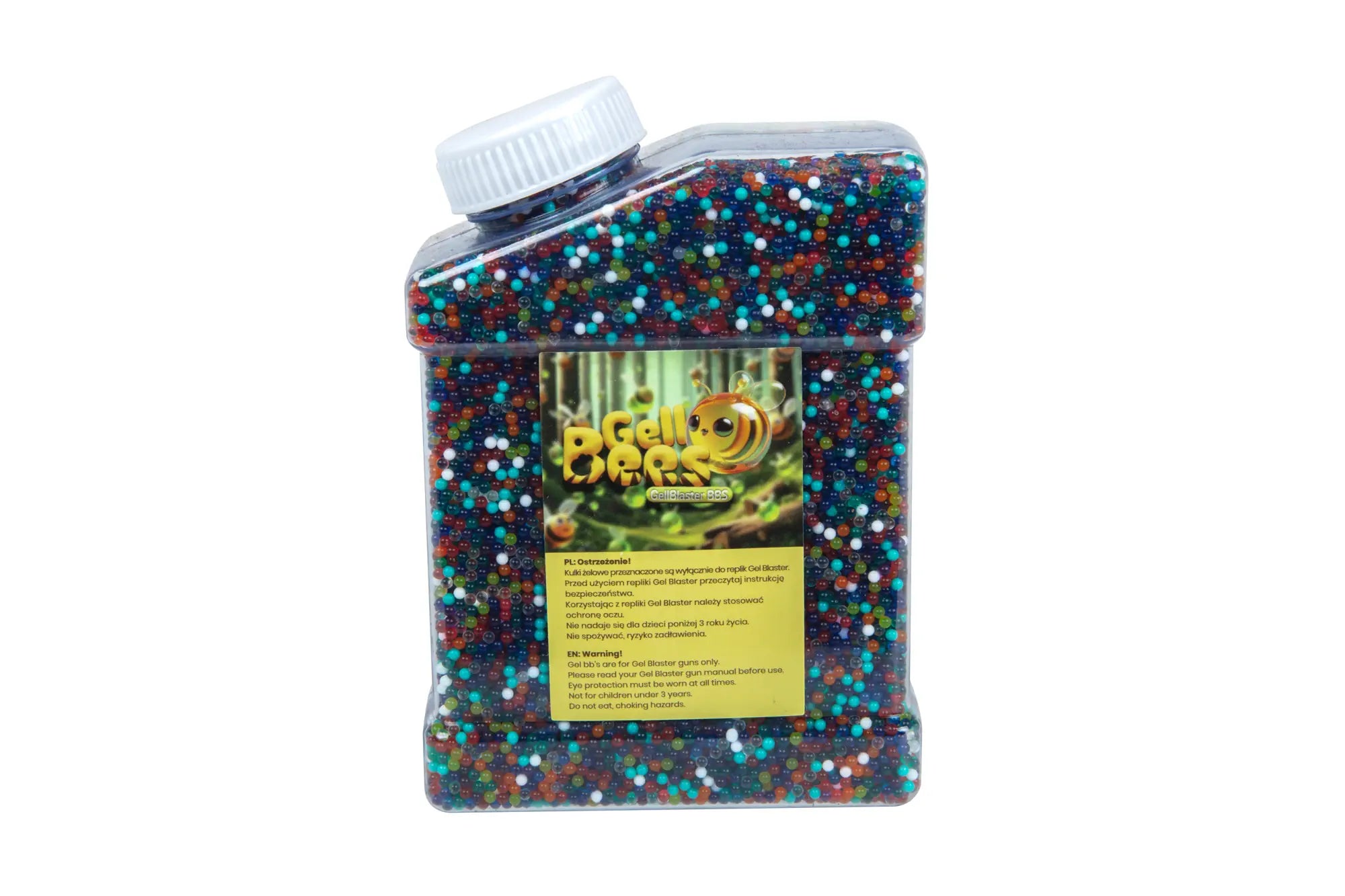 GelBee's Gel BBs 7-8 mm Coloured Beads - Large Bottle 50,000 pcs