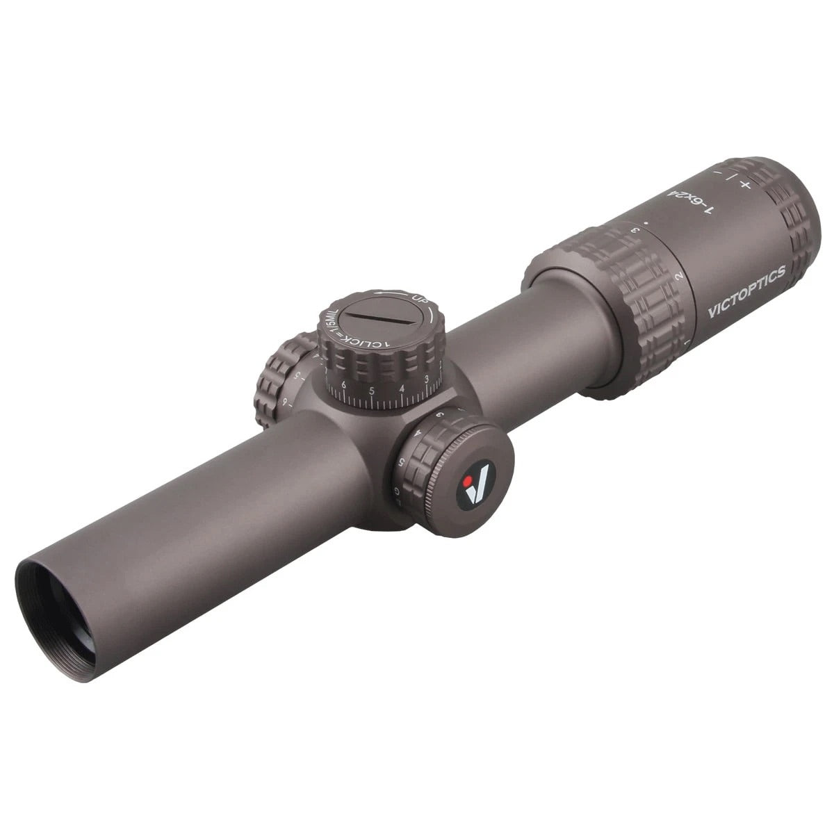 VictOptics S6 1-6x24 SFP LPRiflescope - Brown