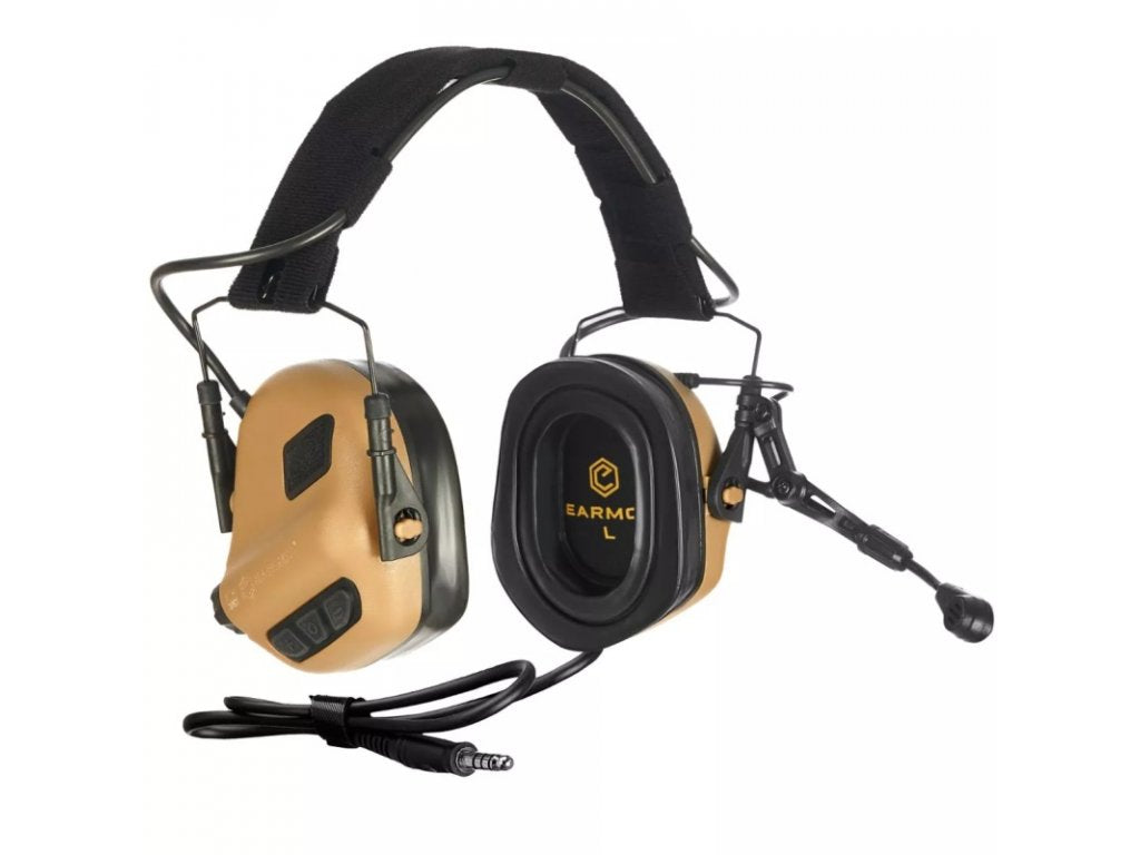 EARMOR M32 PLUS Electronic Tactical Headset - Coyote Brown