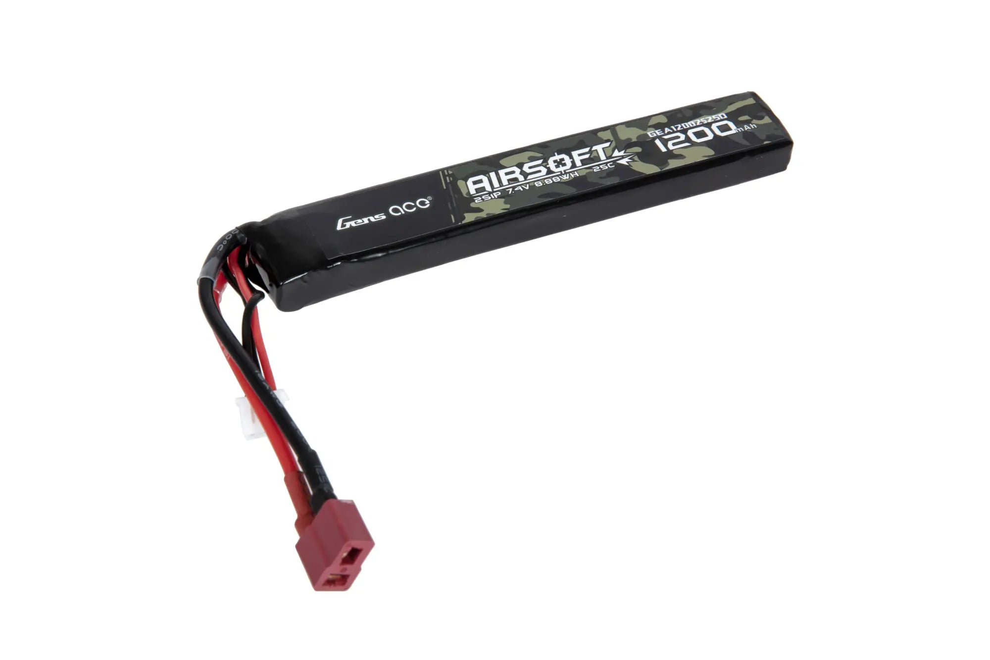 GensAce Li-Po 25C 1200mAh 2S1P 7.4V Battery