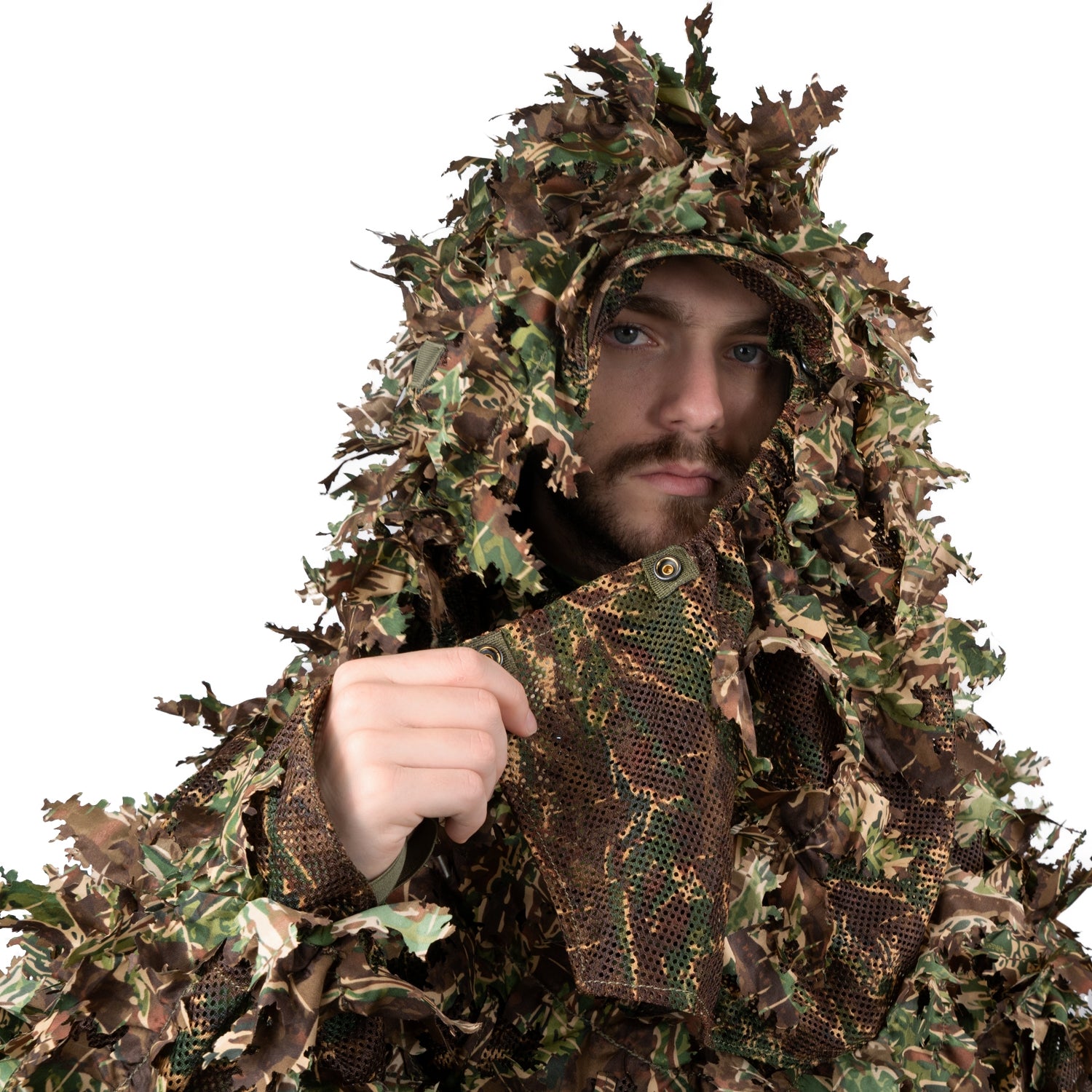 Novritsch Modular 3D Ghillie Suit Hood - Flecktarn