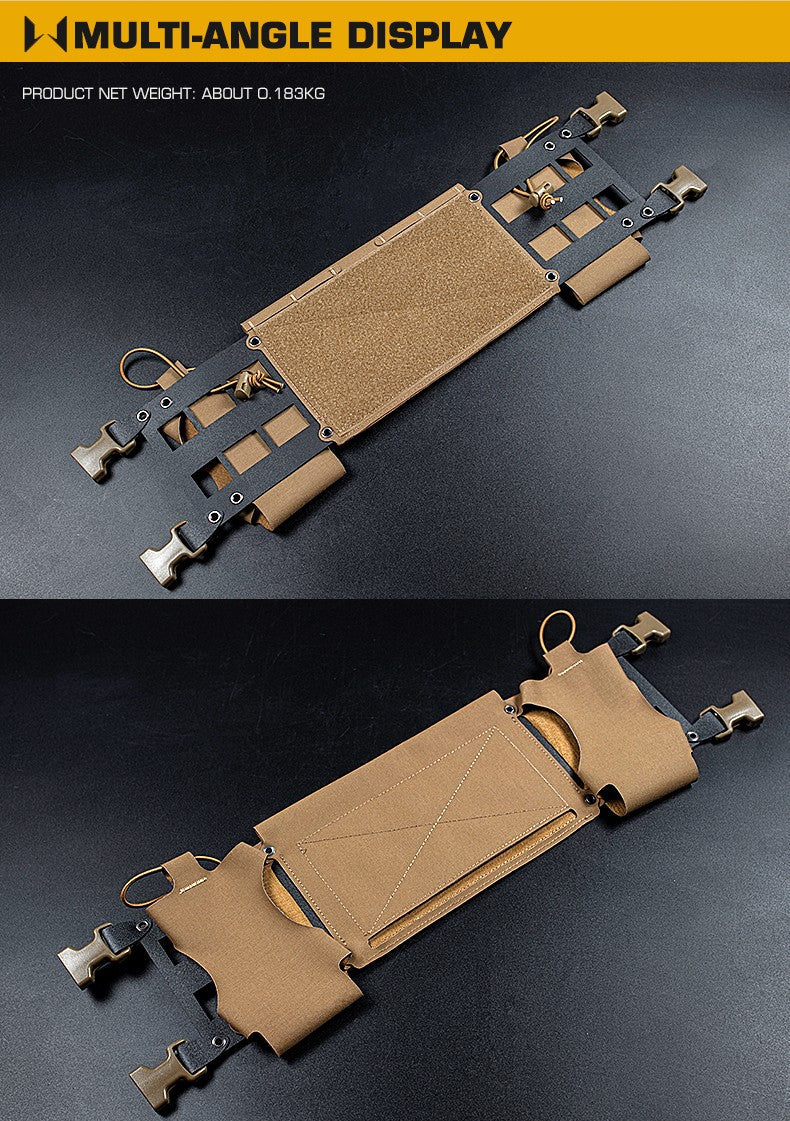 WST MK4 Chest Rig Expansion Chassis II - Black Home > All products > Airsoft equipment and guns cases > Pouches, pockets, discarders > Front panels for tactical vests Wosport